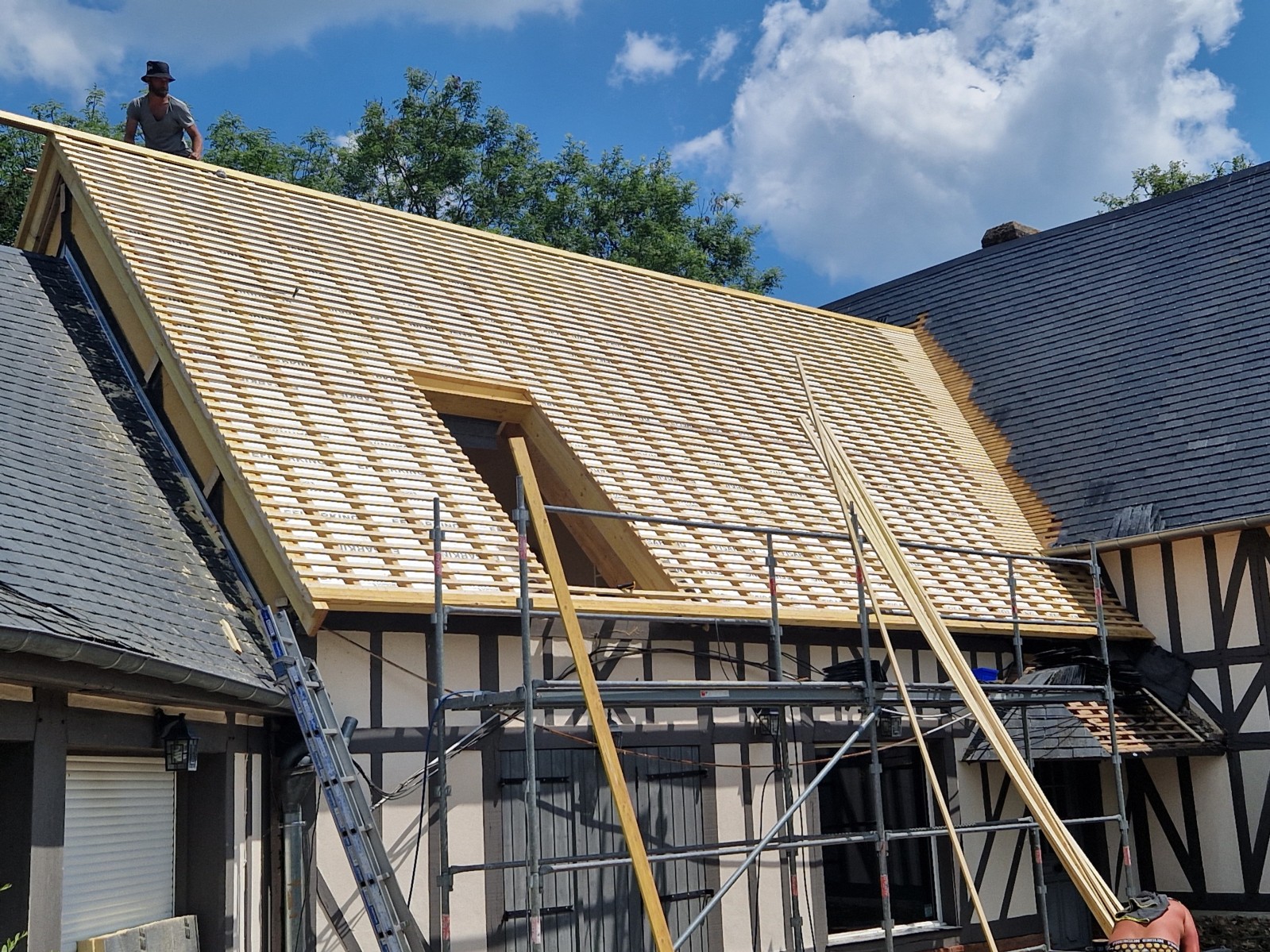 rénovation, sarking et verriere balcon