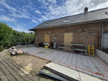 extension ossature bois d'une maison près de Bernay